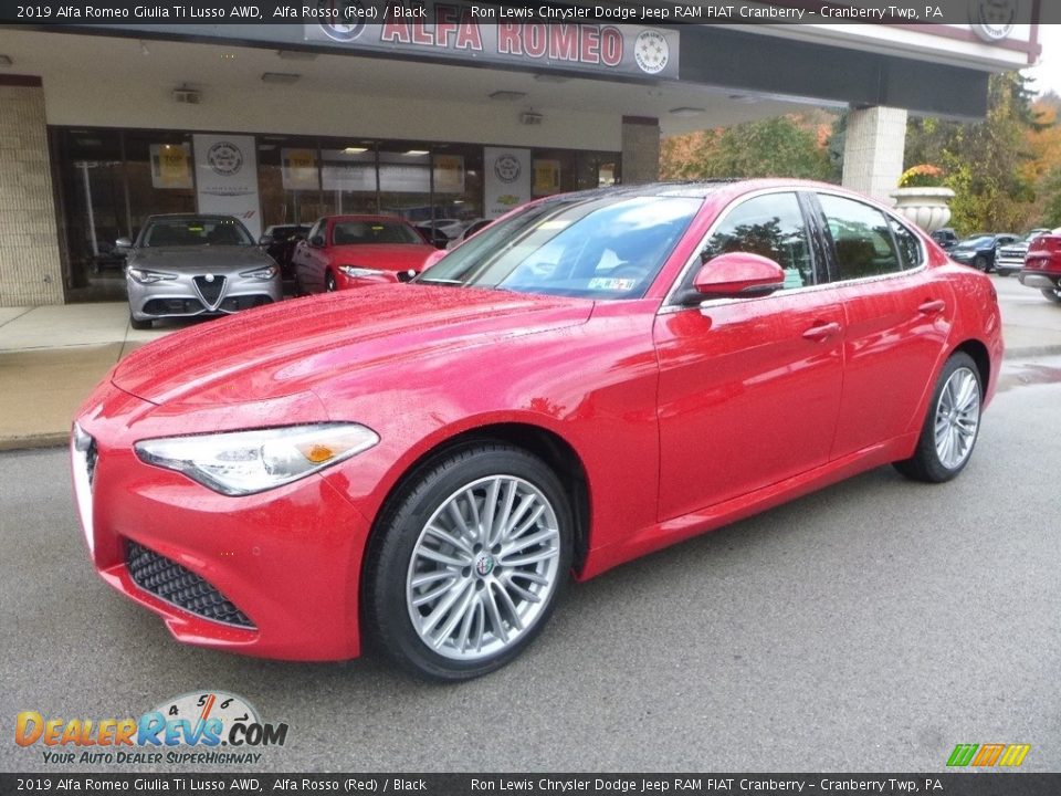 2019 Alfa Romeo Giulia Ti Lusso AWD Alfa Rosso (Red) / Black Photo #2