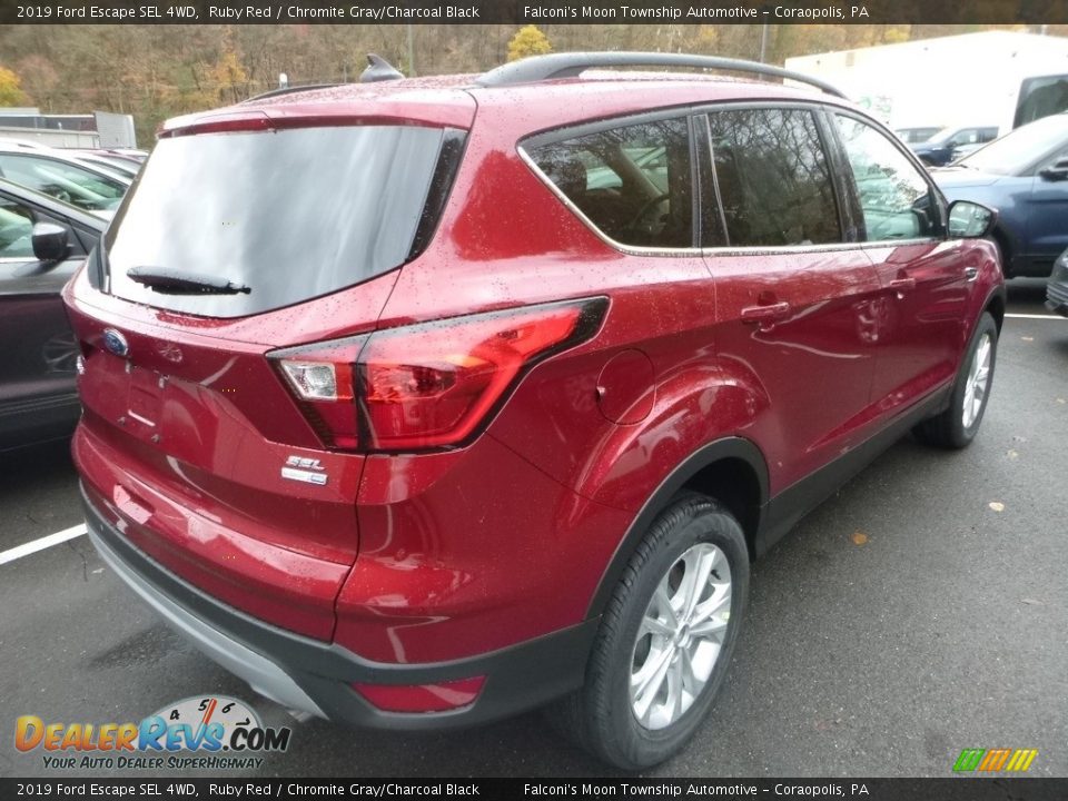 2019 Ford Escape SEL 4WD Ruby Red / Chromite Gray/Charcoal Black Photo #2