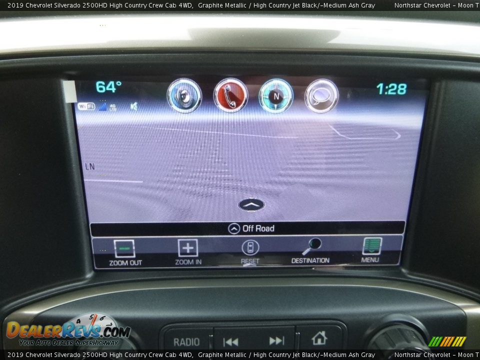 2019 Chevrolet Silverado 2500HD High Country Crew Cab 4WD Graphite Metallic / High Country Jet Black/­Medium Ash Gray Photo #18