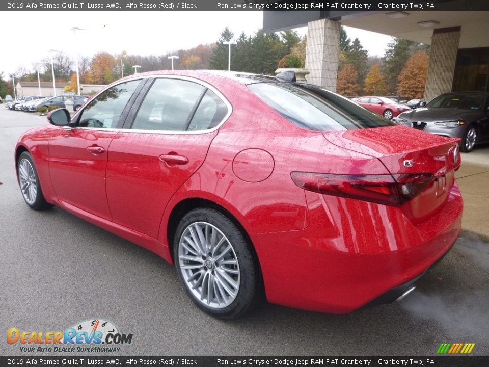 2019 Alfa Romeo Giulia Ti Lusso AWD Alfa Rosso (Red) / Black Photo #5