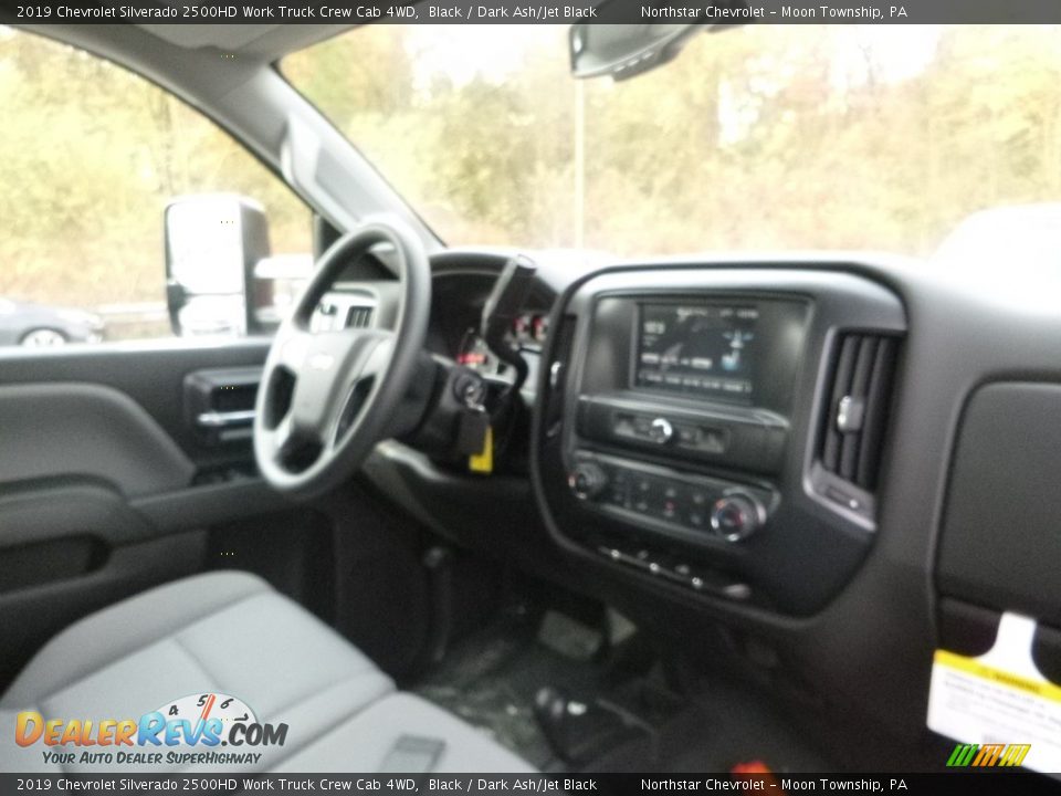 2019 Chevrolet Silverado 2500HD Work Truck Crew Cab 4WD Black / Dark Ash/Jet Black Photo #9