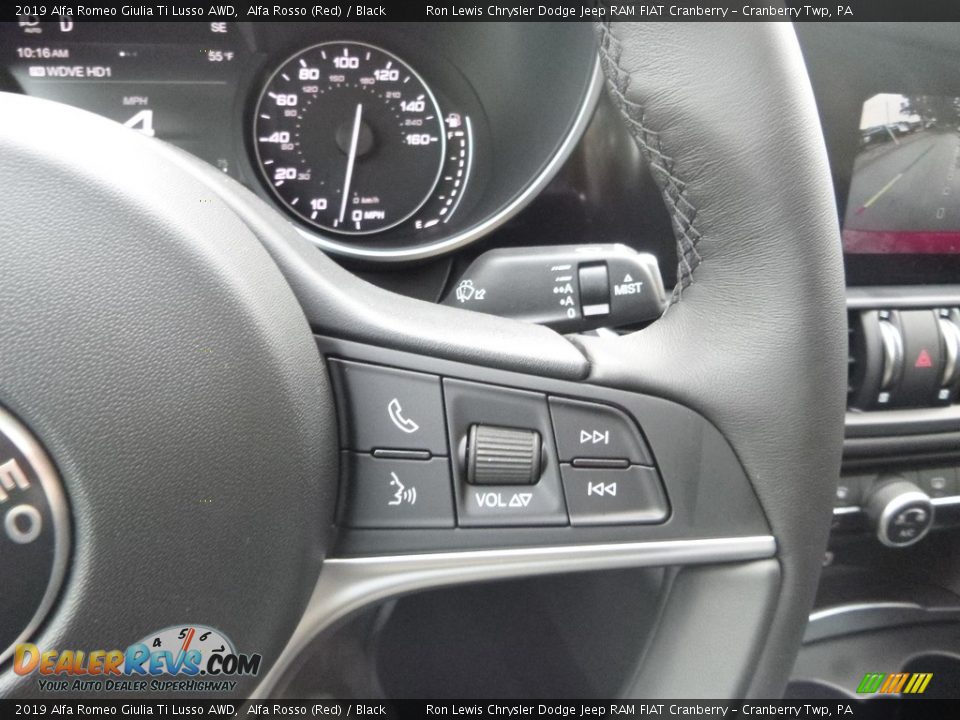 2019 Alfa Romeo Giulia Ti Lusso AWD Alfa Rosso (Red) / Black Photo #24
