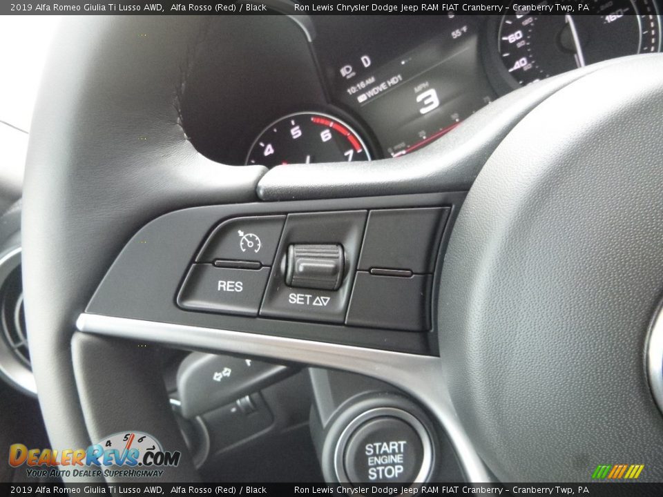 2019 Alfa Romeo Giulia Ti Lusso AWD Alfa Rosso (Red) / Black Photo #25