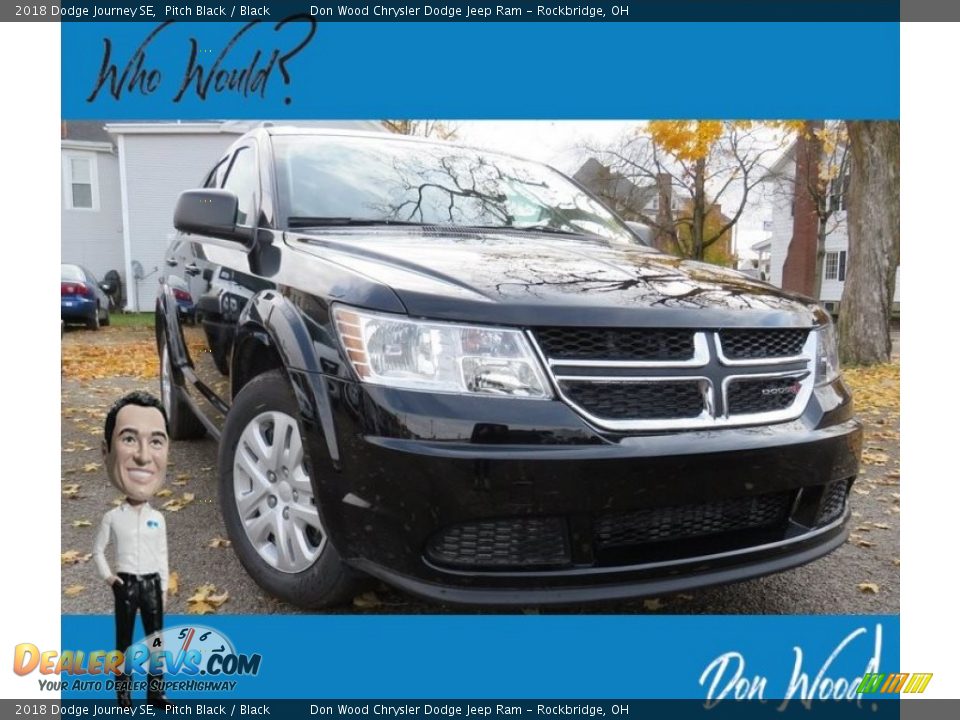 2018 Dodge Journey SE Pitch Black / Black Photo #1
