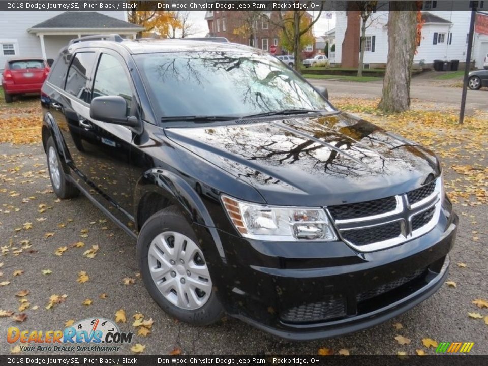 2018 Dodge Journey SE Pitch Black / Black Photo #4