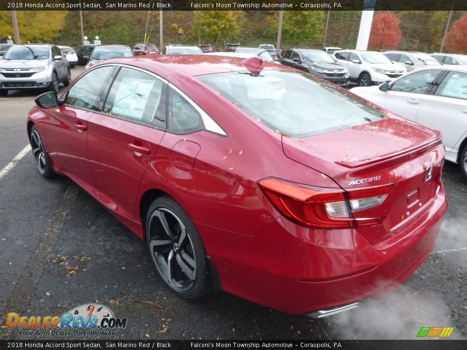 2018 Honda Accord Sport Sedan San Marino Red / Black Photo #2