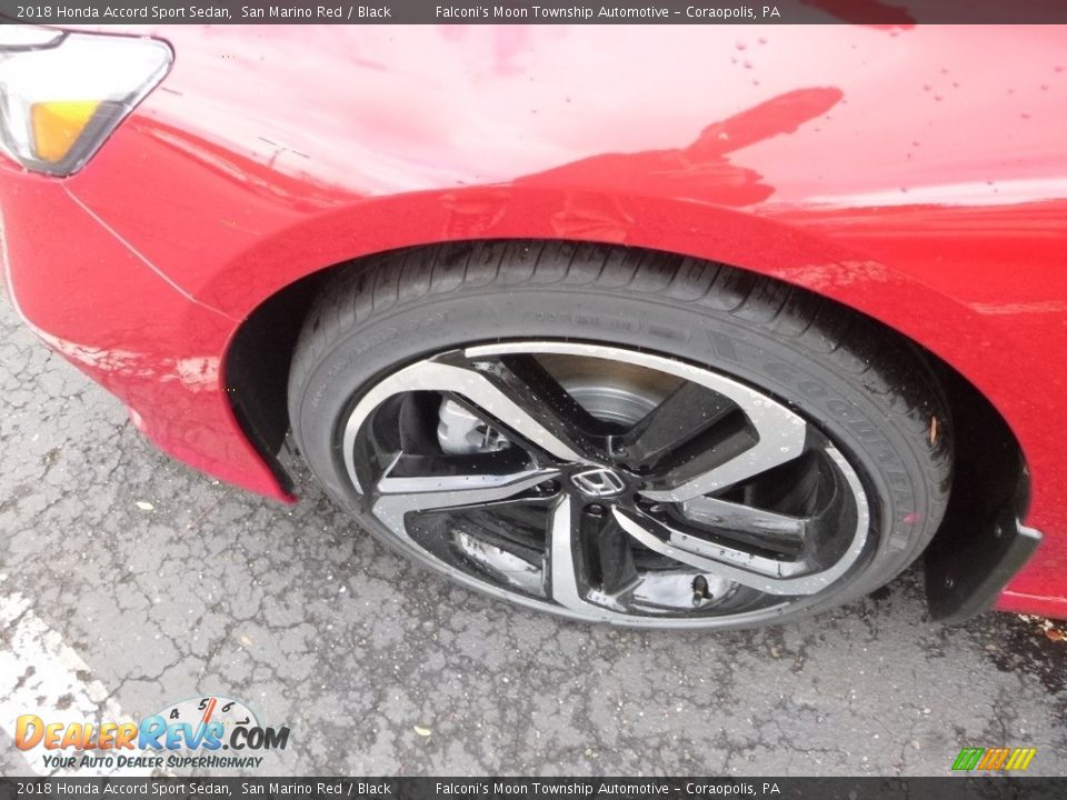 2018 Honda Accord Sport Sedan San Marino Red / Black Photo #7