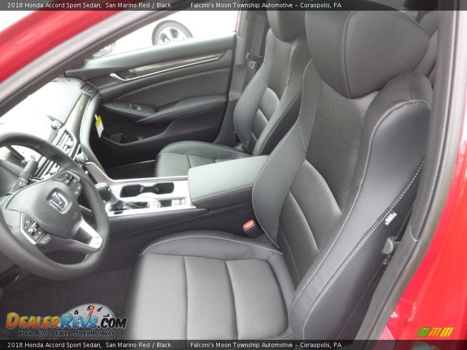2018 Honda Accord Sport Sedan San Marino Red / Black Photo #8