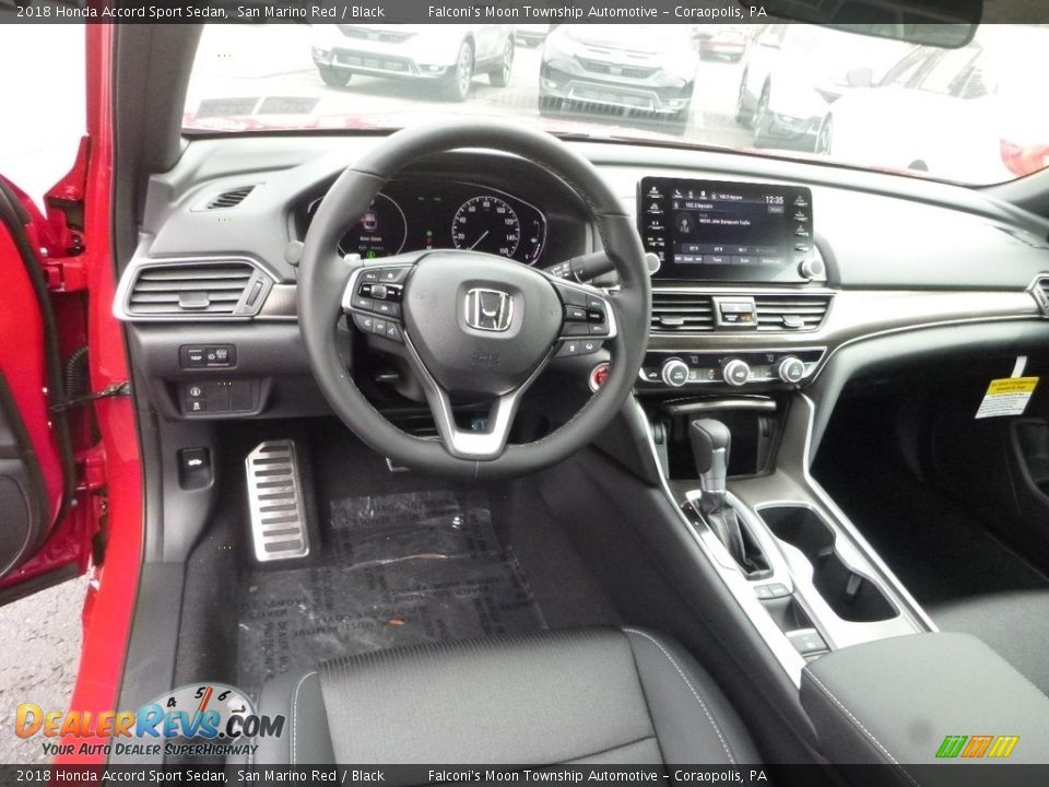 2018 Honda Accord Sport Sedan San Marino Red / Black Photo #10