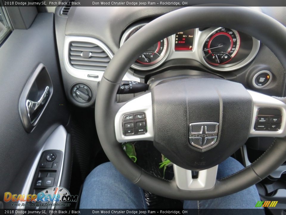 2018 Dodge Journey SE Pitch Black / Black Photo #28