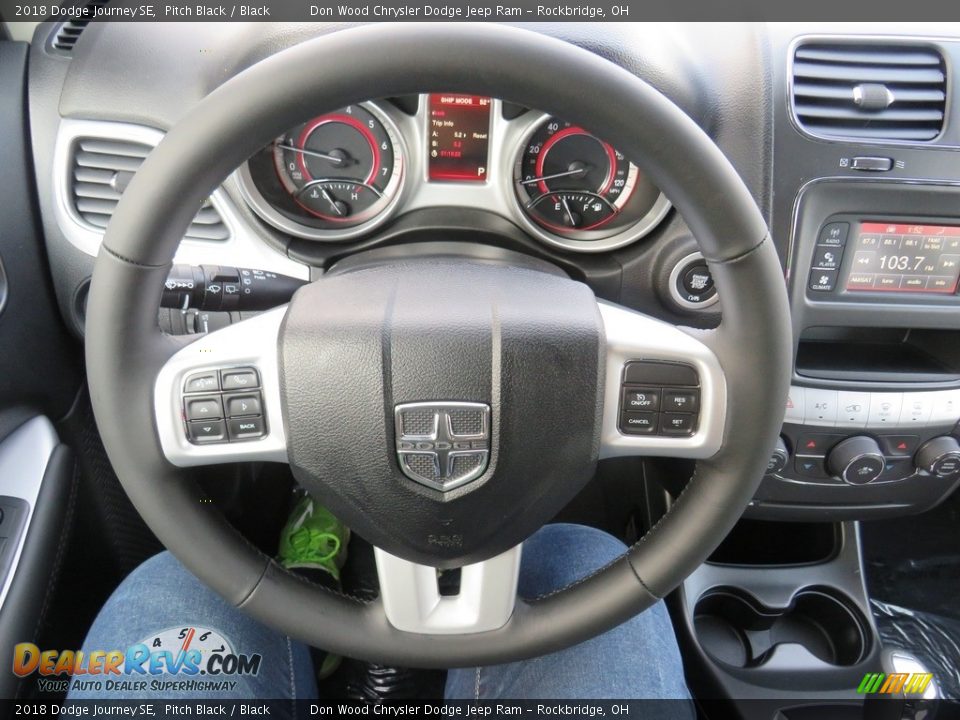 2018 Dodge Journey SE Pitch Black / Black Photo #29