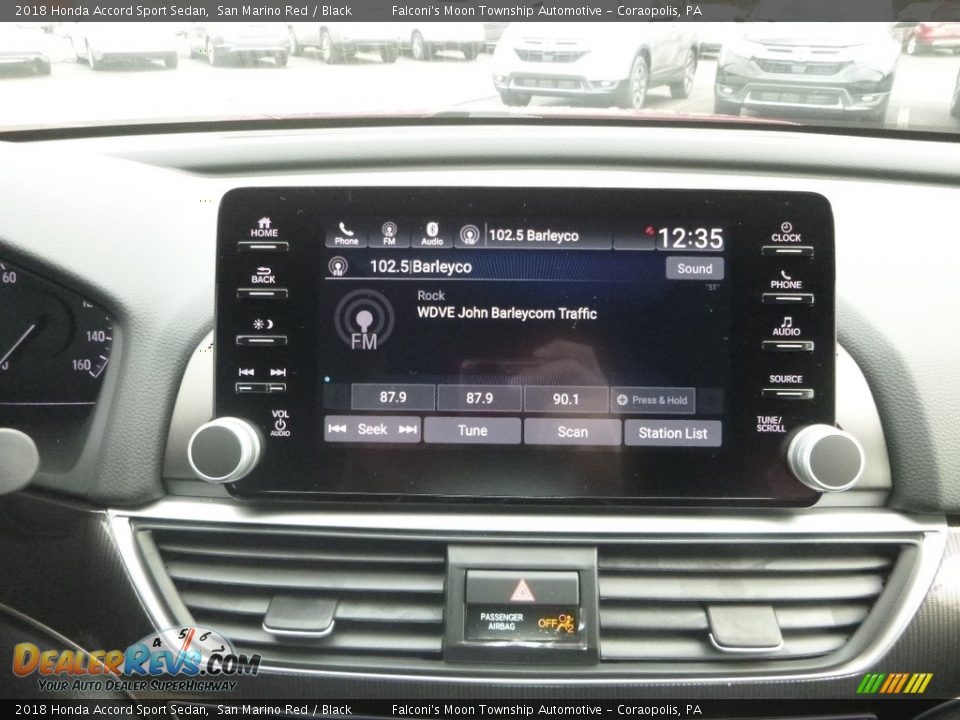 2018 Honda Accord Sport Sedan San Marino Red / Black Photo #14
