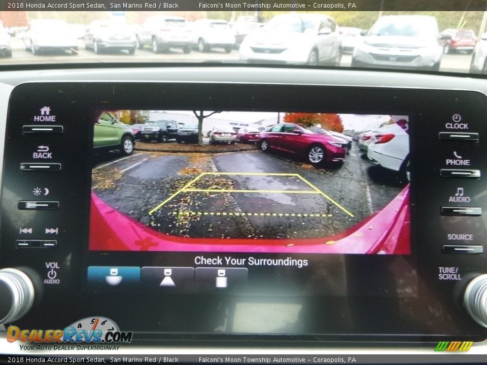 2018 Honda Accord Sport Sedan San Marino Red / Black Photo #15