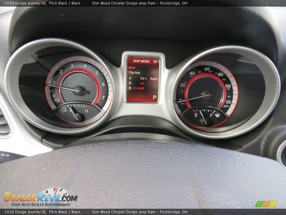 2018 Dodge Journey SE Pitch Black / Black Photo #32