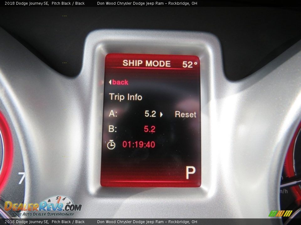 2018 Dodge Journey SE Pitch Black / Black Photo #33