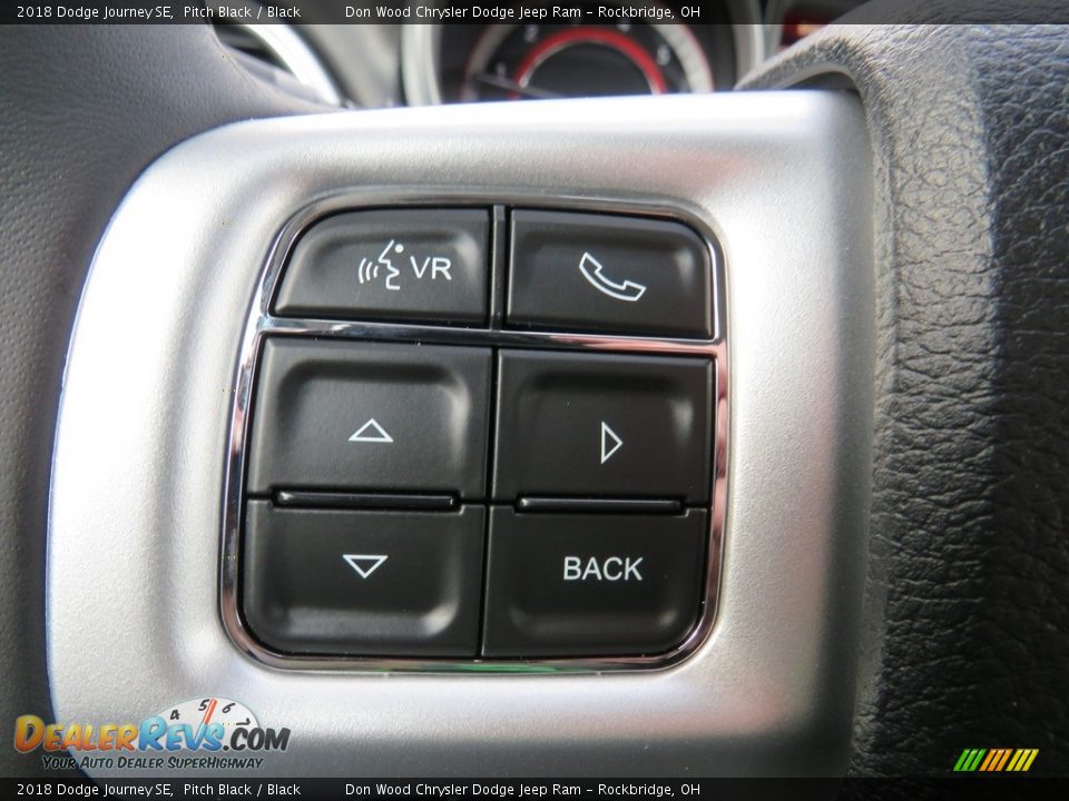 2018 Dodge Journey SE Pitch Black / Black Photo #35