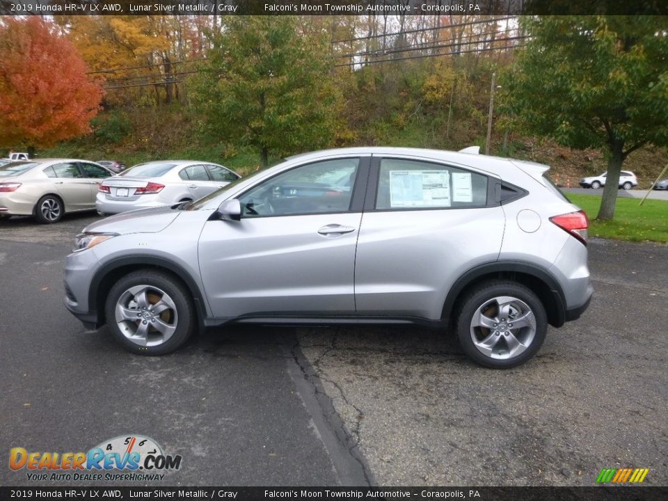Lunar Silver Metallic 2019 Honda HR-V LX AWD Photo #2