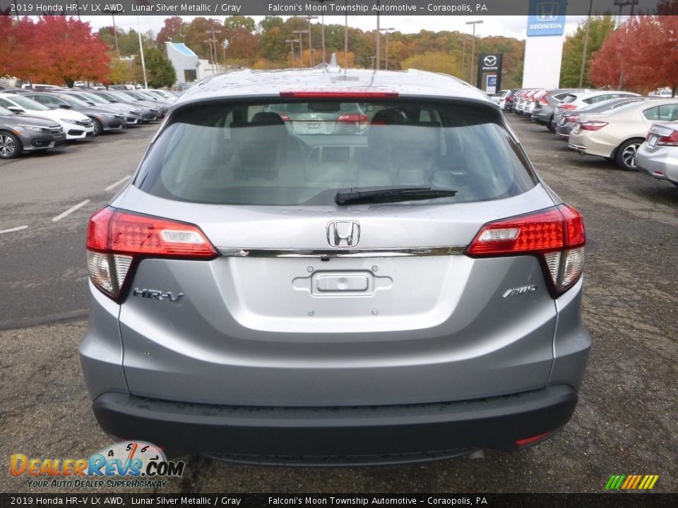 2019 Honda HR-V LX AWD Lunar Silver Metallic / Gray Photo #4