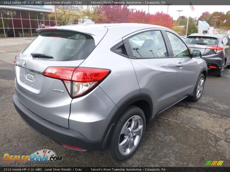 2019 Honda HR-V LX AWD Lunar Silver Metallic / Gray Photo #5