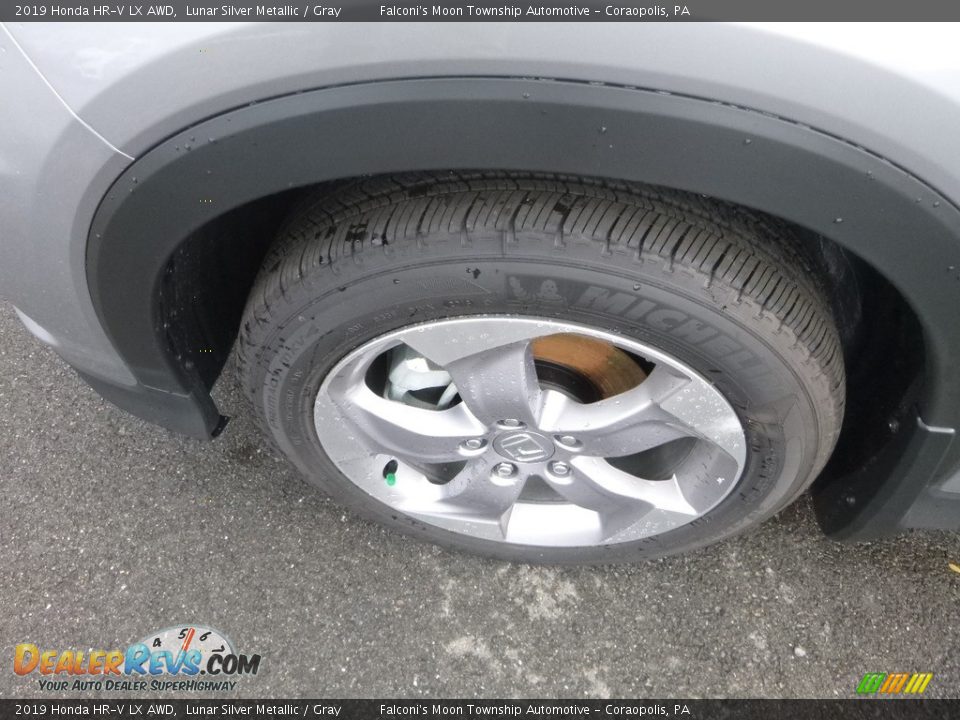 2019 Honda HR-V LX AWD Lunar Silver Metallic / Gray Photo #8