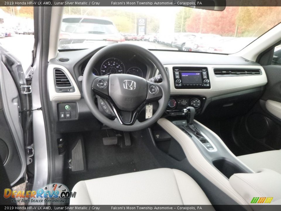Gray Interior - 2019 Honda HR-V LX AWD Photo #11