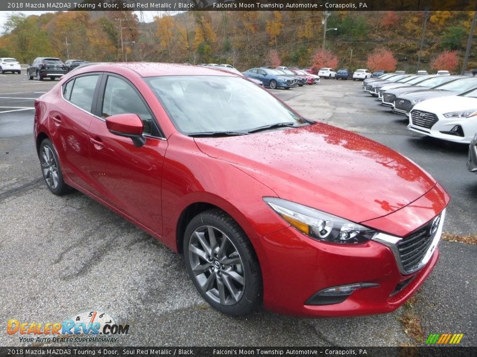 2018 Mazda MAZDA3 Touring 4 Door Soul Red Metallic / Black Photo #3