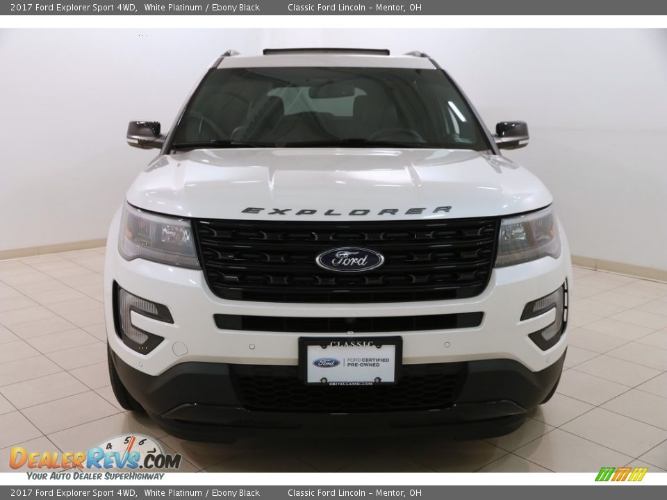 2017 Ford Explorer Sport 4WD White Platinum / Ebony Black Photo #2