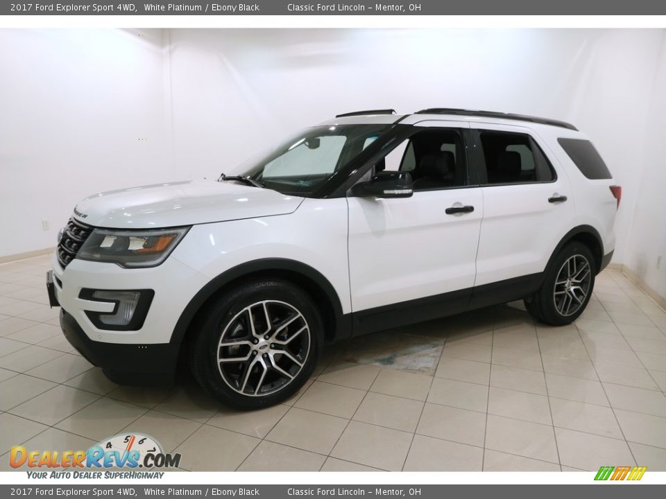 2017 Ford Explorer Sport 4WD White Platinum / Ebony Black Photo #3