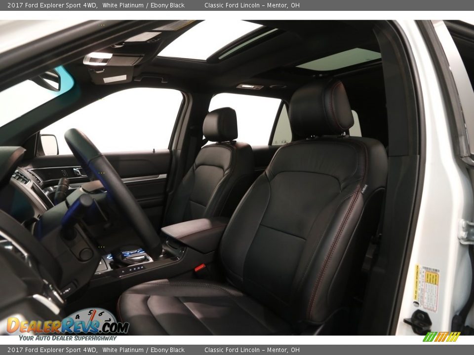 2017 Ford Explorer Sport 4WD White Platinum / Ebony Black Photo #6