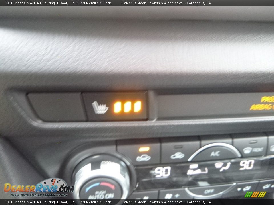 2018 Mazda MAZDA3 Touring 4 Door Soul Red Metallic / Black Photo #13