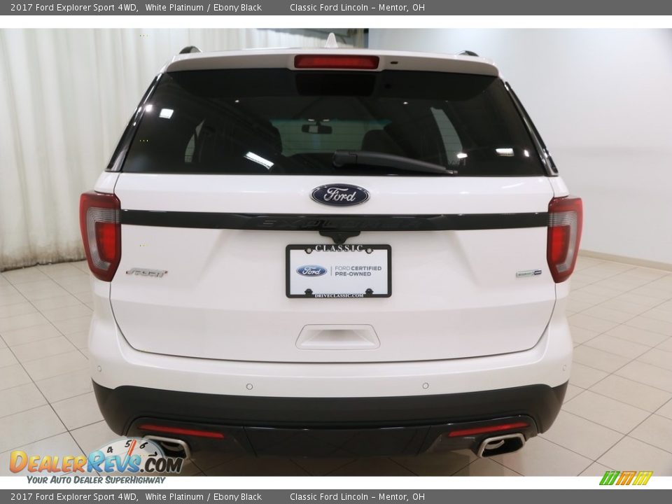 2017 Ford Explorer Sport 4WD White Platinum / Ebony Black Photo #20