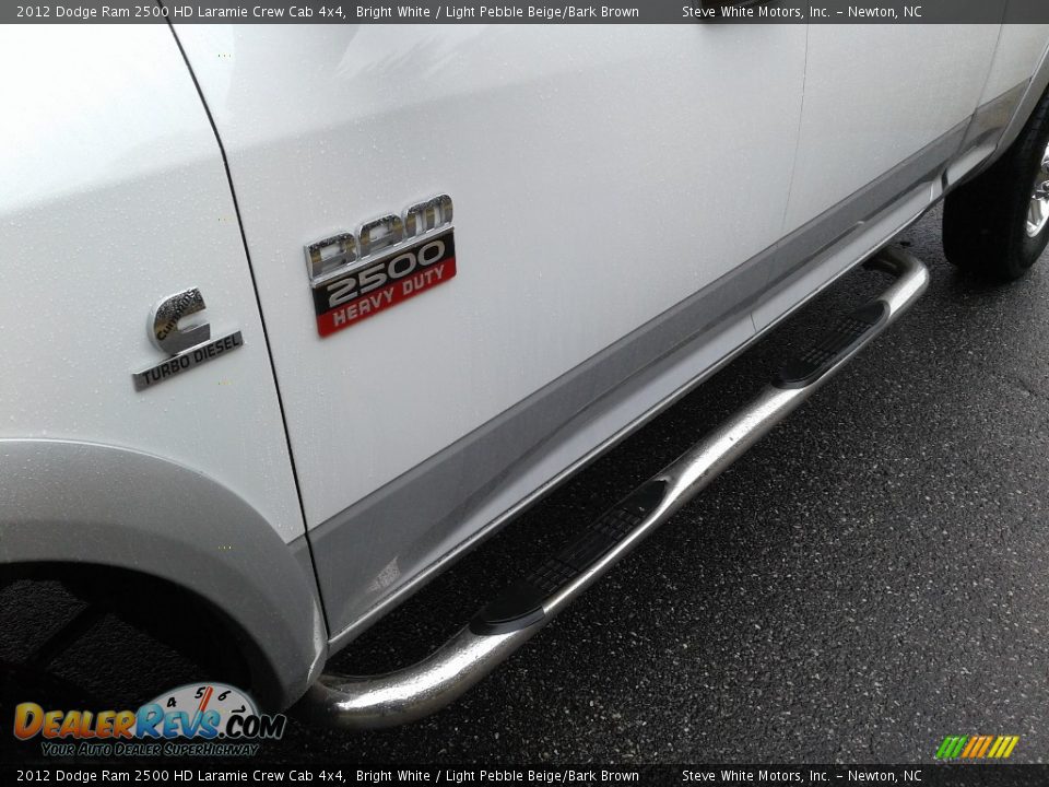 2012 Dodge Ram 2500 HD Laramie Crew Cab 4x4 Bright White / Light Pebble Beige/Bark Brown Photo #35