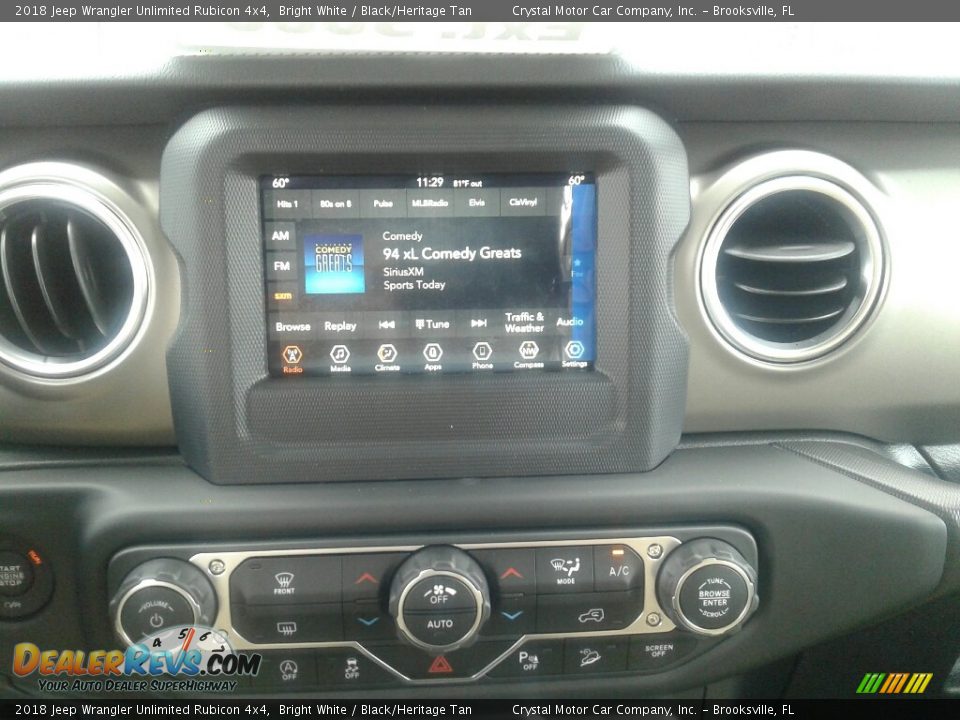 2018 Jeep Wrangler Unlimited Rubicon 4x4 Bright White / Black/Heritage Tan Photo #15