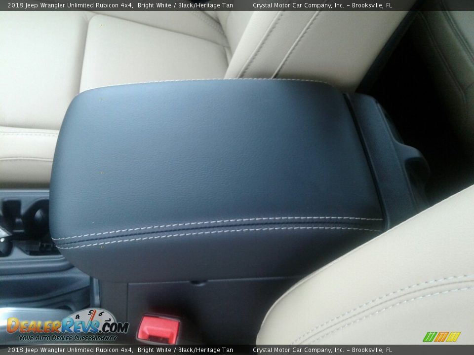 2018 Jeep Wrangler Unlimited Rubicon 4x4 Bright White / Black/Heritage Tan Photo #18