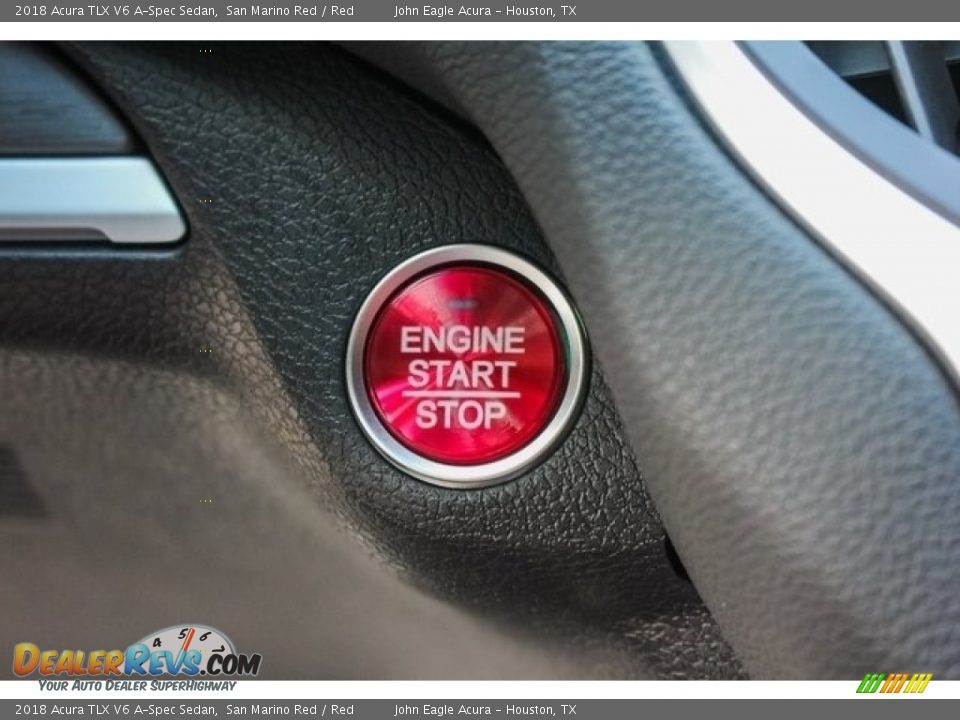 2018 Acura TLX V6 A-Spec Sedan San Marino Red / Red Photo #31