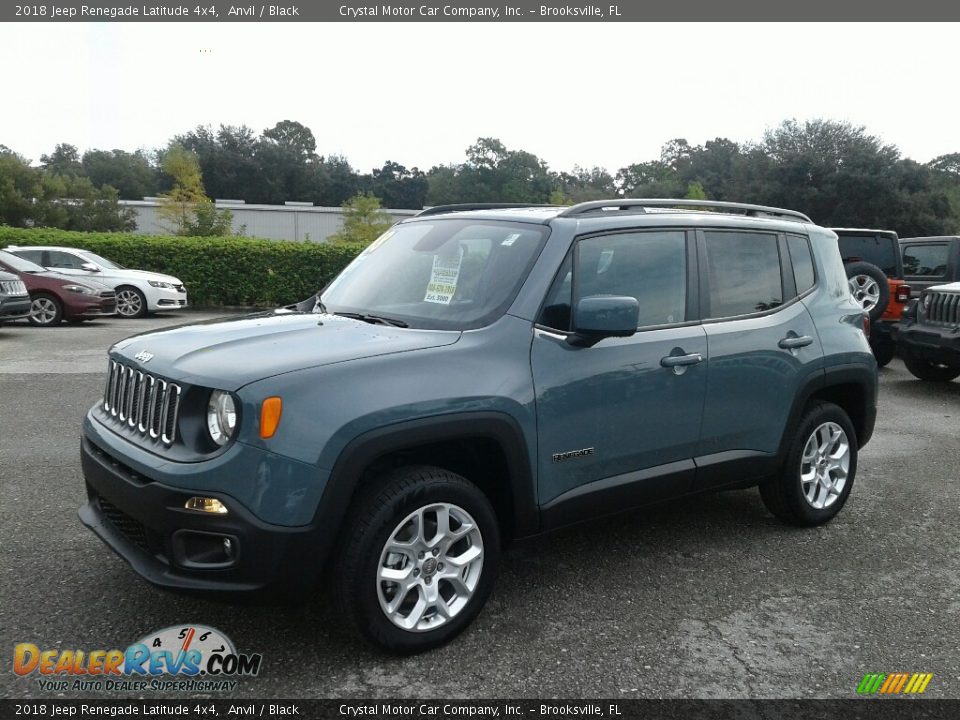 2018 Jeep Renegade Latitude 4x4 Anvil / Black Photo #1