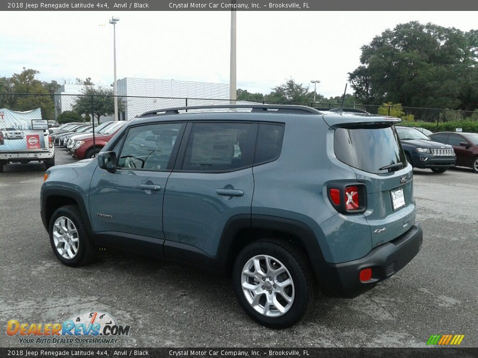 2018 Jeep Renegade Latitude 4x4 Anvil / Black Photo #3