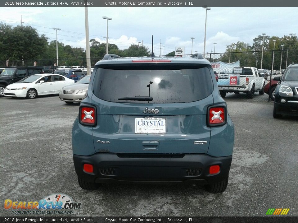 2018 Jeep Renegade Latitude 4x4 Anvil / Black Photo #4