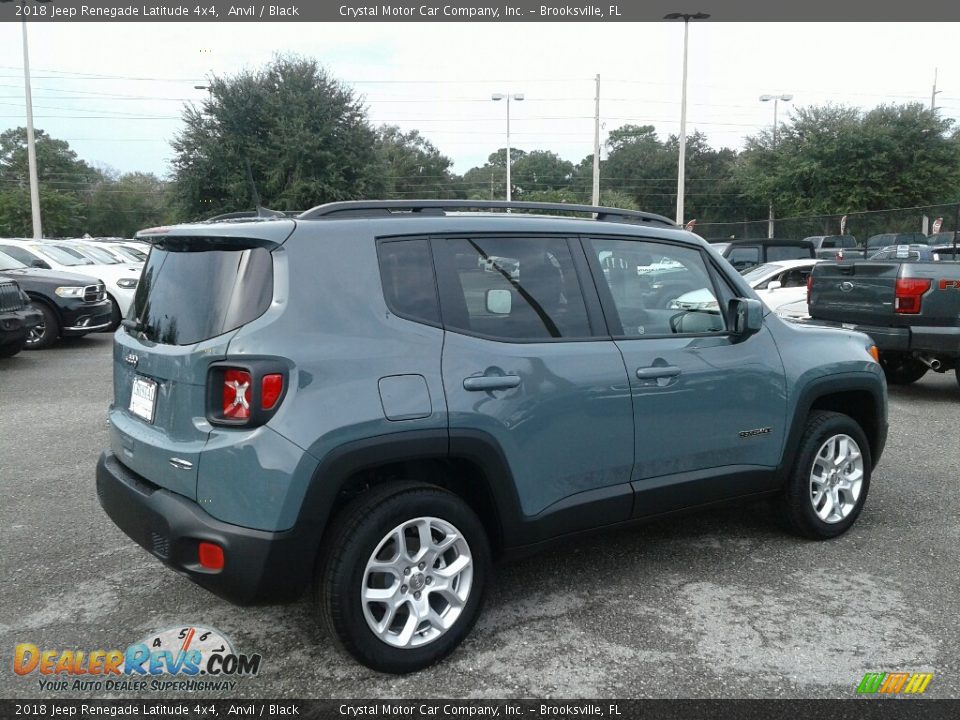 2018 Jeep Renegade Latitude 4x4 Anvil / Black Photo #5