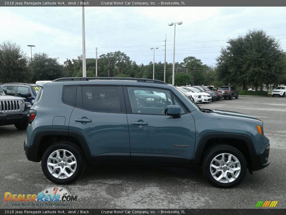 2018 Jeep Renegade Latitude 4x4 Anvil / Black Photo #6