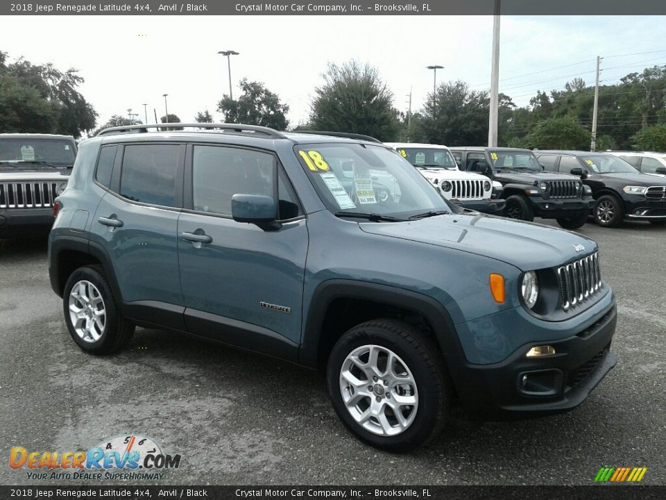2018 Jeep Renegade Latitude 4x4 Anvil / Black Photo #7
