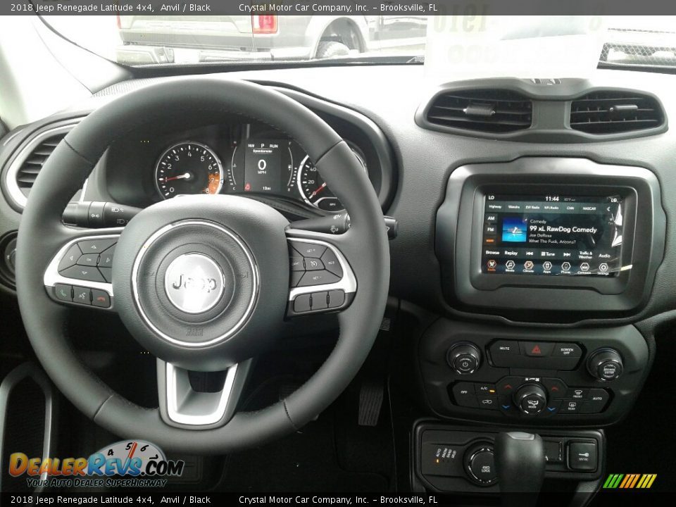 2018 Jeep Renegade Latitude 4x4 Anvil / Black Photo #13