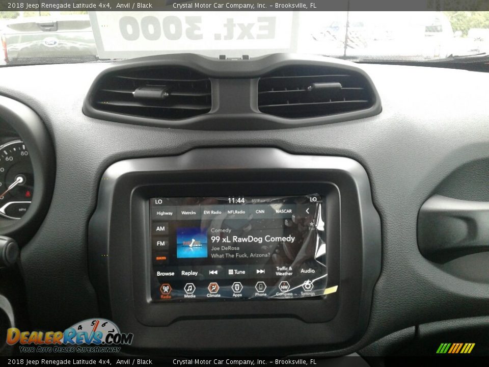 2018 Jeep Renegade Latitude 4x4 Anvil / Black Photo #15