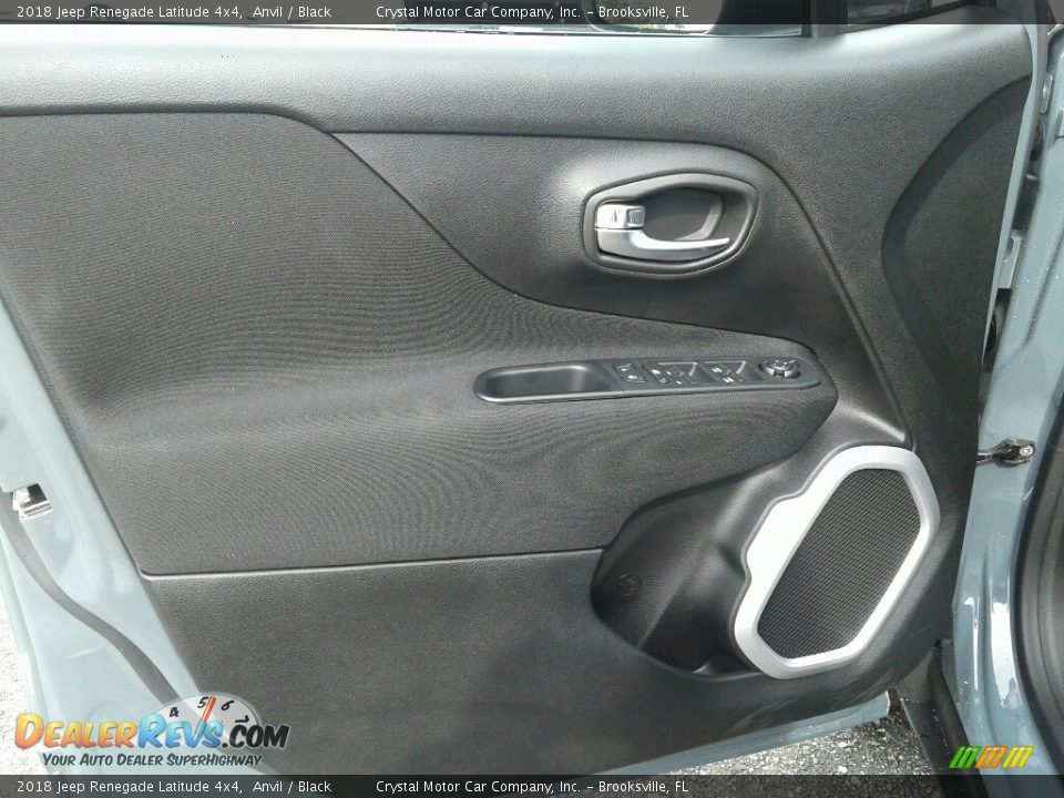 2018 Jeep Renegade Latitude 4x4 Anvil / Black Photo #17