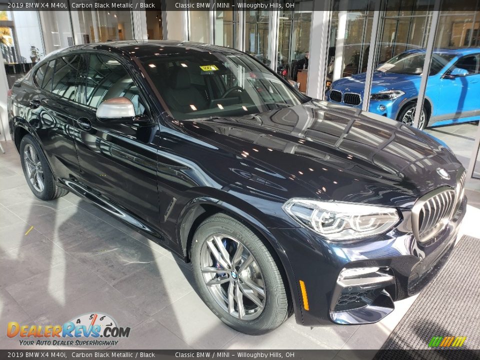 2019 BMW X4 M40i Carbon Black Metallic / Black Photo #1
