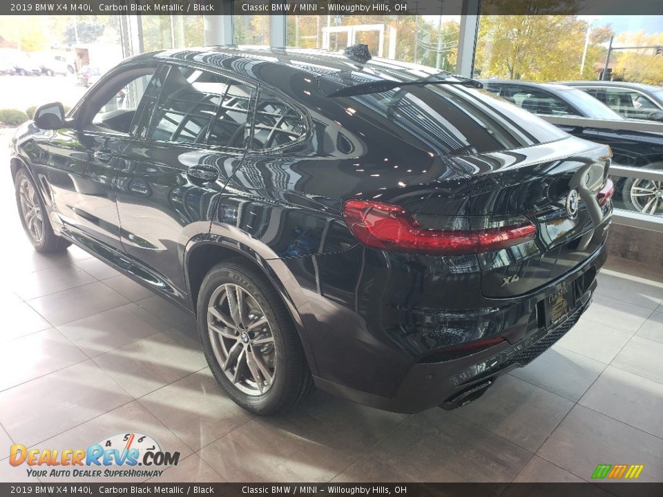2019 BMW X4 M40i Carbon Black Metallic / Black Photo #2