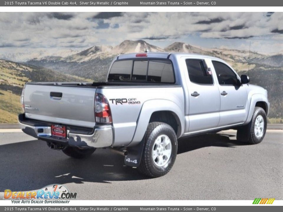 2015 Toyota Tacoma V6 Double Cab 4x4 Silver Sky Metallic / Graphite Photo #3