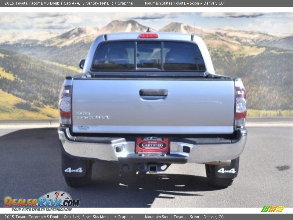 2015 Toyota Tacoma V6 Double Cab 4x4 Silver Sky Metallic / Graphite Photo #9