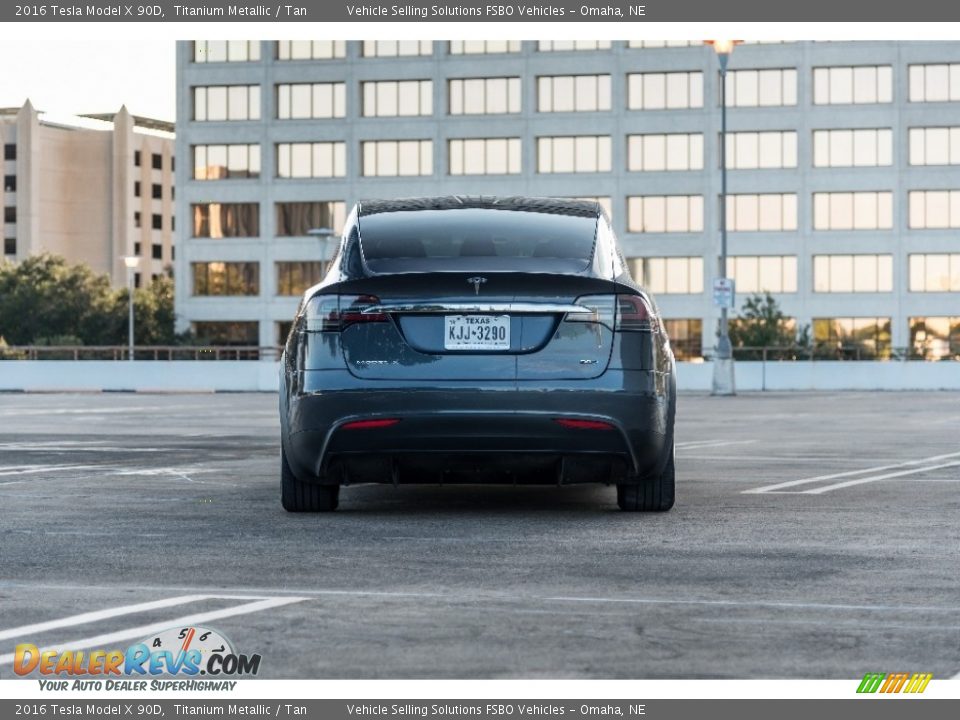 2016 Tesla Model X 90D Titanium Metallic / Tan Photo #9