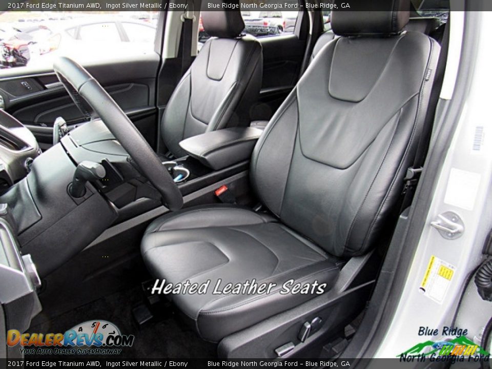 2017 Ford Edge Titanium AWD Ingot Silver Metallic / Ebony Photo #10